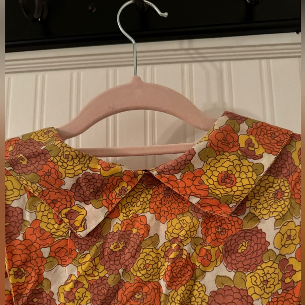 Vintage Retro Mod Handmade Button Down Shirt (L) - image 2